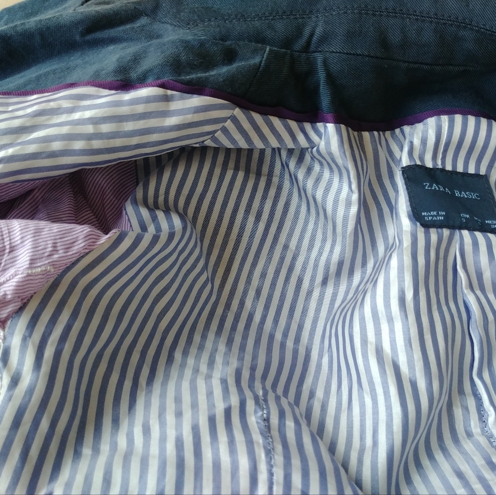 Zara boyfriend blue navy blazer Small - Picture 11 of 12